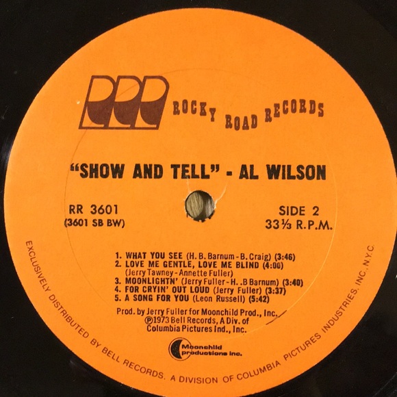 Al Wilson - “Show And Tell” Vinyl LP - Picture 5 of 5